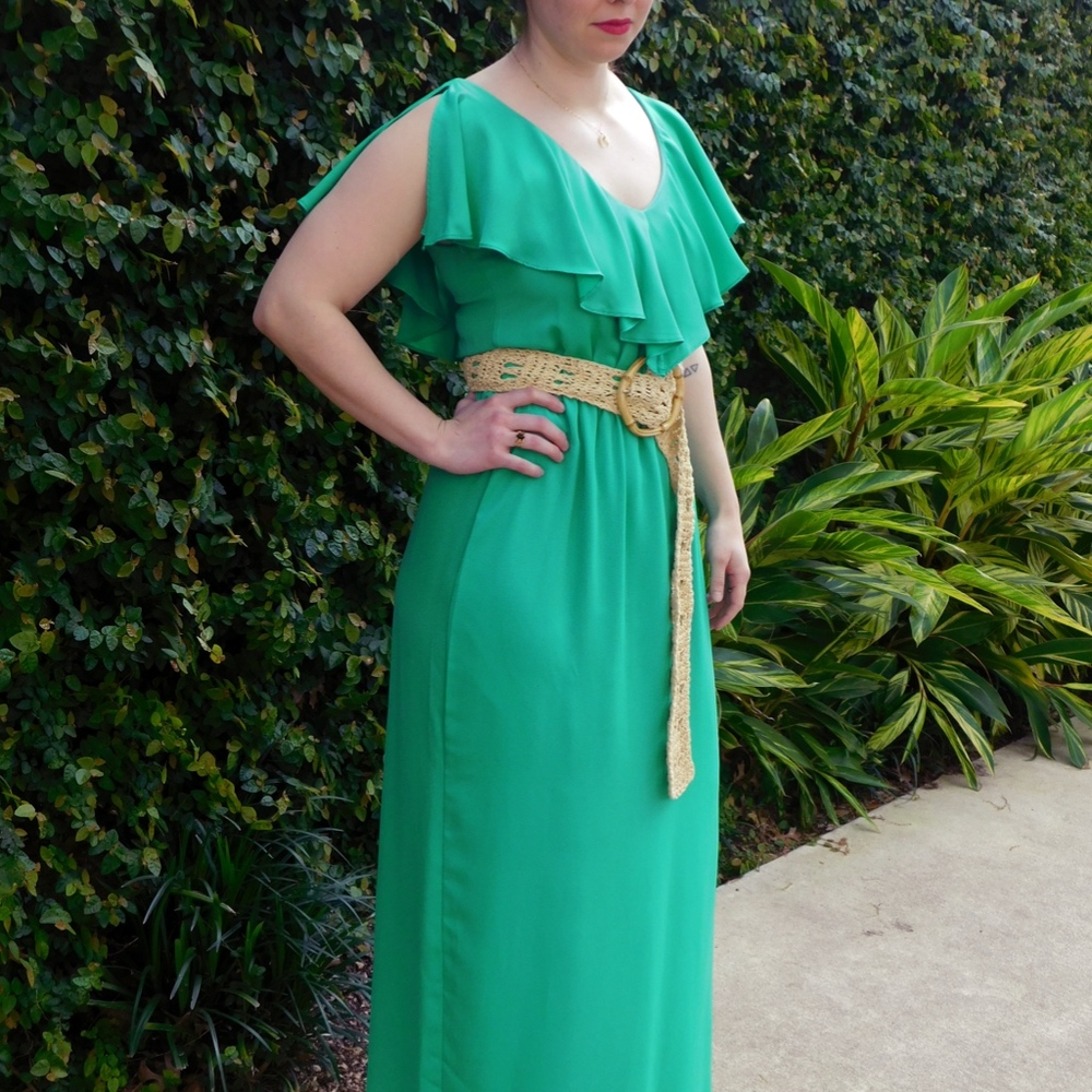 💚CLEARANCE SALE💚 Green With Envy Maxi Dress